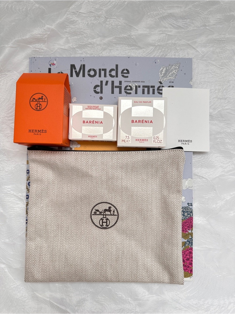 Hermès Pouch with Gifts